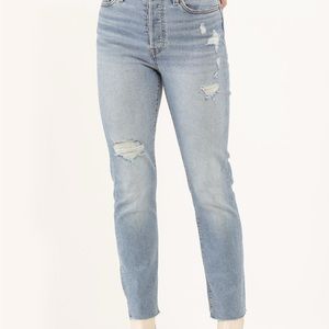 Levi’s wedgie skinny distressed jeans